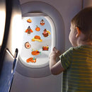 Window Clings Stickers for Kids Window Gel Clings Decals Thick Gel Clings Toddlers and Adults Classroom Home Nursery Airplane Birthday Party Supplies (Fall) by CozyNest Decor
