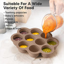 KeaBabies Silicone Food Freezer Trays with Lid, 2oz x 10 Pods Baby Food Storage Containers, Easy Puree Meal Prep, Breast Milk Silicone Freezer Molds, Dishwasher, Microwave Safe,BPA-Free(Chai Latte) by TinyTreasures Baby Boutique