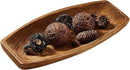 Uziass Wood Dough Bowl, 17.25"x 8.8" Hand Carved Wooden Dough Bowls for Decor Rustic Wood Dough Bowls Decorative Wooden Dough Fruits Bowl for Table Centerpiece Dining Living Room Home Kitchen Decor by CozyNest Decor