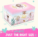 Musical Fairy Jewelry Box for Girls - Kids Music Box with Spinning Fairy and Mirror, Princess Gifts for Little Girls, Jewelry Boxes, Childrens Birthday Gift - Ages 3-10, Pink by TinyTreasures Baby Boutique