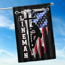 FLAGWIX American Flags - Lineman Flag MLH896F, House Flag (29.5" x 39.5") - Lineman Decorations, USA House Garden Flags Premium Polyester - Decorative Outdoor Flags by GreenHaven Gardens