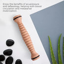 TOFL - Wooden Foot Massager - Natural Acupressure Reflexology Massage Roller for Relaxation and Stress Relief by CozyNest Decor
