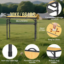 3ft Camping Table Foldable with Storage Net and Bag, 3 Adjustable Heights High 27.5" Aluminum Camping Table, Portable, for Outdoor Indoor Backyard BBQ Cooking Party Picnic Beach, Yellow by GreenHaven Gardens