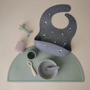 mushie Silicone Baby Bib | Adjustable Fit Waterproof Bibs (Boats) by TinyTreasures Baby Boutique