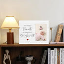 Grandparents Picture Frame Gifts - First Time Grandparents Gifts, Grandparents Baby Announcement Frame, Promoted to Grandparents Wooden Picture Frame for Tabletop or Wall Hanging 4x6 Photo by TinyTreasures Baby Boutique