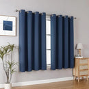 ChrisDowa Grommet Blackout Curtains for Bedroom and Living Room - 2 Panels Set Thermal Insulated Room Darkening Curtains (Stone Blue, 52W x 54L) by CozyNest Decor