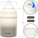 Soup Thermo for Hot Food & Drinks, Thermo Lunch Box for Kids, 17oz Vacuum Insulated Food Container with Spoon&&Drawstring Bag, Soup Therm for Adults,Black&White by TinyTreasures Baby Boutique