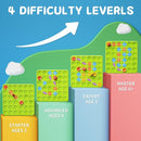 Brain Stem Activity Logic Kits, Board Teaser Games & Puzzles Toys with 200+ Challenges, 4 Difficulty Levels for Kids Ages 3-10, Educational Learning Maze Games for Toddlers by TinyTreasures Baby Boutique