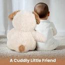 iPlay, iLearn Dog Stuffed Animal, Soft Plush Baby Toy, Infant 18" Big Cute Fluffy Puppy Toy, Ultra Soft Nursery Bedtime Huggable Birthday Gifts for Toddlers Girls Boys Kids Age 0 and up by TinyTreasures Baby Boutique