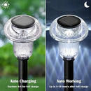 Solar Lights Outdoor Pathway Waterproof 8 Pack Cold White LED Acrylic Mushroom Decorative Garden Lights for Yard Landscape Patio Outside Decor by CozyNest Decor