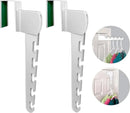 Wonder Hanger Over The Door 2-Pack Organizer for Clothes Hangers, Space-Saving Cascading Hanger Hooks, White by CozyNest Decor