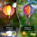 Solar Hot Air Balloon Lantern with Flame Outdoor Lights, Solar Lantern Gardening Gifts for Mom Grandmom, Hanging Hot Air Balloon Lights Outdoor Waterproof Decor for Patio by GreenHaven Gardens