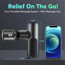 arboleaf Mini Thermacool Massage Gun, Heat and Cool Muscle Massager for Back Pain Relief, Hot Cold Percussion Massage, Heated Travel Massager Handheld Quiet, Gifts for Him Her by CozyNest Decor