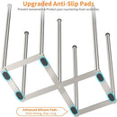 Foldable Bottle Drying Rack, Baby Bottle Drying Rack, Collapsible Cup Draining Holder, Retractable Reusable Storage Bag Dryer with Non-Slip Bottom - Stainless Steels by TinyTreasures Baby Boutique