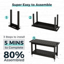 35" Shower Bench, Waterproof Poly Lumber Shower Stool for Shaving Legs, Shower Chair Seat Holds up to 400lbs, Bathroom Bench for Inside Shower, Non-Slip (Black) by TinyTreasures Baby Boutique