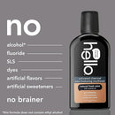 Hello Activated Charcoal Extra Freshening Mouthwash, Natural Fresh Mint and Coconut Oil, Fluoride Free, Alcohol Free, Vegan, SLS Free and Gluten Free, 16 Fl Oz (Pack of 3) by CozyNest Decor