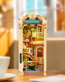 Rolife DIY Book Nook Kit for Adults, Miniature Dollhouse Booknook Kit, 3D Wooden Puzzle Creative Decorative Bookends Bookshelf Diorama Insert Crafts Hobbies Gifts (Romantic Venice) by TinyTreasures Baby Boutique