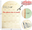 One Year Of Photo Board My First Year Milestone Board 12 Monthly Picture Frame Baby's First Year Wood Photo Board Acrylic Mirror Letters 1st Birthday Decoration Baby Keepsake Gift (2" x 3" photos - Wallet Size) by TinyTreasures Baby Boutique