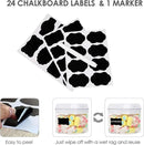 Vtopmart 6 PCS Airtight Food Storage Containers, BPA Free Plastic Snack Containers with Easy Lock Lids, for Kitchen Pantry Organization and Storage, Include 24 Labels, 0.5L by CozyNest Decor