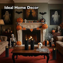 Homemory 4"x12" Black Flameless Candles, Halloween Candles, Outdoor Waterproof Flameless Candles with Remote and Timers, Gothic, Battery Operated LED Pillar Candles, Won't Melt Plastic, 2Pack by CozyNest Decor