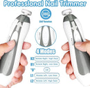 Baby Nail Trimmer Electric, 6 in 1 Baby Nail File Clippers Infant Grooming Kit Manicure Set for Toddler or Adults, Grey by TinyTreasures Baby Boutique