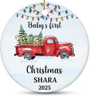 Personalized Baby First Christmas Ornament 2025 - Custom Ornament for New Baby - Babies Name Keepsake - Sweet Gift for Parents - Newborn, New Mom, Dad Gifts On Christmas, Birthday by TinyTreasures Baby Boutique