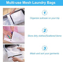 GOGOODA Mesh Laundry Bags for Delicates with Premium Zipper, Travel Storage Organize Bag, Clothing Washing Bags for Laundry, Blouse, Bra, Hosiery, Stocking, Underwear, Lingerie (6 PCS) by TinyTreasures Baby Boutique