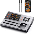 Wireless Meat Thermometer 2 Probes, Bluetooth Smart Meat Thermometer Digital Wireless Remote Tracking and Real-Time Readings, Standalone Base & Thinnest Probe, iOS and Android, for Grill, BBQ, Smoker by TinyTreasures Baby Boutique