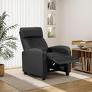 BestMassage | Recliner Chair | No Massage Function | Leather Black | with Lumbar Support, Adjustable Push Back, Wide Armrests, Footrest & Padded Seat | Easy Assembly | for Living Room, Home Theatre by CozyNest Decor