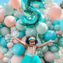 130pcs Teal Balloons Different Sizes 18" 12" 10" 5" Turquoise Blue Balloons for Boys Girls Baby Shower Wedding Anniversary Graduation Engagements Birthday Party Decorations by CozyNest Decor