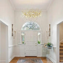 14-Light Modern Large Crystal Chandelier for Dining Room, 48" Round Gold Crystal Tree Branche Chandelier, Living Room Crystal Chandelier, Crystal Chandeliers for High Ceiling,Entryway,Foyer by CozyNest Decor