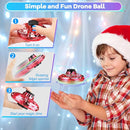 Hand Operated Mini Drone for Kids - LED UFO Flying Orb Ball, Rechargeable Mini Fidget Spinner Toy for Indoor Outdoor,Christmas Birthday Party Gifts for Girls Boys(Red) by TinyTreasures Baby Boutique