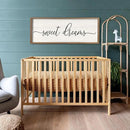 Sweet Dreams Wall Decor Above Bed 40''×15'' Master Bedroom Large Sweet Dreams Sign Farmhouse Wall Decor Guest Room Wood Rustic Framed Over Bed Wall Art Hanging Decoration (Wood White) by CozyNest Decor