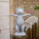 MININOVA Solar Outdoor Decorations Garden Statue Cat Figurines with Birds for Yard Patio Balcony Lawn Outside Ornaments Gifts for Women Mother Kids by GreenHaven Gardens