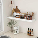 White Floating Shelves for Wall - 48 Inch Wide x 12 Inch Deep Wall Shelves Set of 1 - Rustic Wood Shelves for Living Room, Bathroom, Laundry Room, Bedroom, Kitchen, Home Office by CozyNest Decor