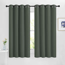 NICETOWN Blackout Curtains for Bedroom, Grommet Solid Thermal Drapes Light Blocking Window Treatments Sound Reducing for Living Room, Dark Mallard, W46 x L63, 2 Panels by TinyTreasures Baby Boutique