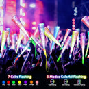 38 PCS Halloween Glow Sticks Bulk, Glow Fiber Optic Sticks, LED Light Wands, Glow in The Dark Party Supplies, Fiber Optic Wands for Weddings, Flashing LED Party Favors, Colorful Light Sticks by TinyTreasures Baby Boutique