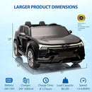 Hetoy 24V 2-Seater SUV Licensed Chevrolet Blazer Ride On Car Toy w/Parent Remote Control, 3 Speeds, Wireless Music, MP3 Player, Electric Car for Kids Ages 3-8, Black by TinyTreasures Baby Boutique