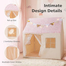 INFANS Kids Play Tent with Glow in The DarkWashable Mat Star Light Windows, Anti-Trip Large Playhouse Toys for Children Boys Girls, Indoor Outdoor Princess Tents Castle for Toddlers (Fluorescent Pink) by TinyTreasures Baby Boutique