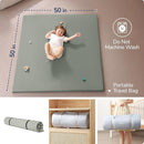 Baby Play Mat for Floor,1.3'' Thick Memory Foam Play Mat,50''x50'' Tummy Time Mat with PU Leather,Cushioned & Waterproof Playpen Mats,Non Slip Crawling Padded for Toddlers,Infants,Kids by TinyTreasures Baby Boutique