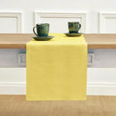 Solino Home Linen Table Runner 72 Inches Long - 100% Pure Linen Sunshine Yellow Dining Table Runner 14 x 72 Inch - Fete by CozyNest Decor