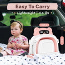 AVIDOR Baby Bathtub,Collapsible Bathtub for Newborn to Toddler,Durable Essential Infant Bath Tub,Portable Travel Baby Tub with Soft Cushion,No-Slip Hanging and Detachable(Pink) by TinyTreasures Baby Boutique