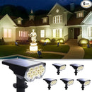 6 Pack Solar Powered Outdoor Spot Lights Outside Waterproof 20 LEDs Landscape Spotlights Dusk to Dawn for House Yard Tree, Plants, Walls, Path, Garden, Statues, Superior Accent Lamp Warm White by GreenHaven Gardens