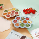PandaEar 2 Pack Baby Food Freezer Tray with Lids, Silicone Baby Food Storage Container for Homemade Baby Food, Fruit, Purees and Breastmilk (Blue/Tan) by TinyTreasures Baby Boutique