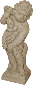 EMSCO Group Cupid Statue – Natural Sandstone Appearance – Made of Resin – Lightweight – 24” Height by GreenHaven Gardens