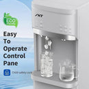 IKT Self-Cleaning Hot Cold and Room Water Cooler Dispenser and Maker Bottom Loading for 5 Gallon Bottle with Energy Saving Mode 22lbs Within 24hrs White by CozyNest Decor