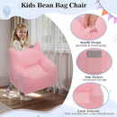 HOMMPA Kids Bean Bag Chair Stuffed Toddler Bean Bag Sofa with Pocket Filler Bean Bag Chair for Kids Boys and Girls Baby Lazy Floor Sofa Chair for Gaming Reading Playing Pink by TinyTreasures Baby Boutique