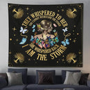 Inspirational Quote Tapestry Positive Motivational Uplifting Encouragement Gifts for Women Teens Girls,Inspirational Gift Wall Decor for Bedroom,They Whispered to Her You Cannot Withstand The Storm by CozyNest Decor