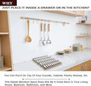 Bamboo Spice Rack Drawer Organizer - 8 Pieces Set- 9" Wide Per Piece - Combine Pieces Into 18" Wide Rack (9" or 18") by CozyNest Decor