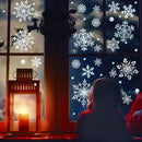 DC-BEAUTIFUL 318 Pcs Christmas Snowflakes Clings Decoration Set, White Christmas Theme Window Stickers, Winter Snow Flakes Clings Party Decal (12 Sheets) by CozyNest Decor